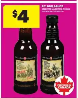 Real Canadian Superstore PC BBQ SAUCE offer