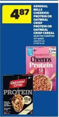 Real Canadian Superstore General Mills Cheerios Protein or Oatmeal Crisp Cereal offer