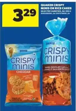 Real Canadian Superstore QUAKER CRISPY MINIS or RICE CAKES offer