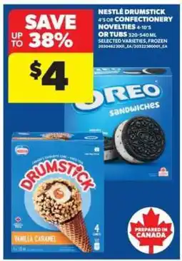 Real Canadian Superstore Nestlé Drumstick or Confectionery Novelties offer
