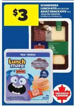 Real Canadian Superstore Schneiders Lunch Kits or Adult Snack Kits offer
