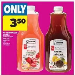 Real Canadian Superstore PC Lemonade or Tea offer