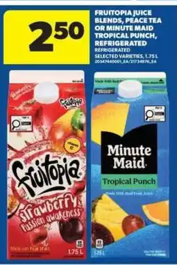 Real Canadian Superstore Fruitopia Juice Blends, Peace Tea or Minute Maid Tropical Punch offer