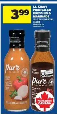 Real Canadian Superstore J.L. Kraft Pure Salad Dressing & Marinade offer