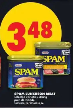 No Frills SPAM Luncheon Meat offer
