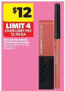 Real Canadian Superstore Revlon Colorstay Lipstick or Lip Liner offer