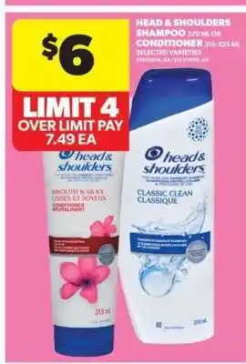 Real Canadian Superstore Head & Shoulders Shampoo or Conditioner offer