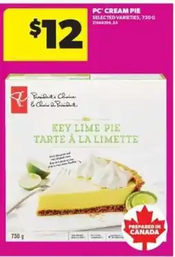 Real Canadian Superstore PC Cream Pie offer