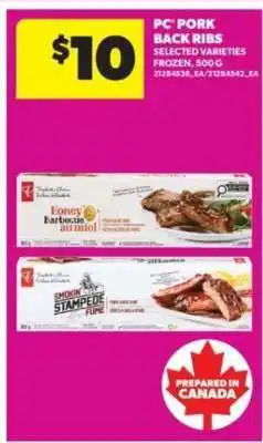 Real Canadian Superstore PC Pork Back Ribs offer