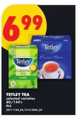 No Frills TETLEY TEA offer