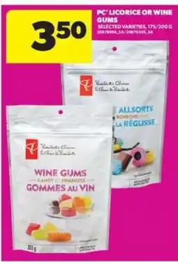 Real Canadian Superstore PC Licorice or Wine Gums offer