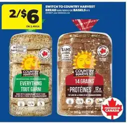 Real Canadian Superstore COUNTRY HARVEST BREAD OR BAGELS offer