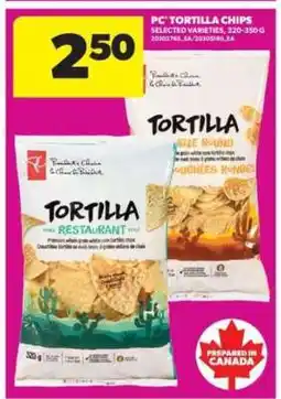 Real Canadian Superstore PC TORTILLA CHIPS offer