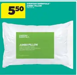 Real Canadian Superstore EVERYDAY ESSENTIALS JUMBO PILLOW offer