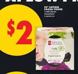 No Frills PC Lotion Facial Tissue offer