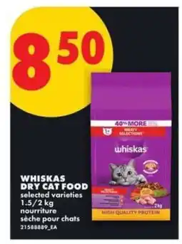 No Frills WHISKAS DRY CAT FOOD offer