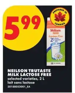 No Frills NEILSON TRUTASTE MILK LACTOSE FREE offer