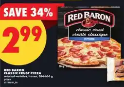 No Frills Red Baron Classic Crust Pizza offer