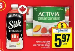 Food Basics Activia Yogurt / Silk Protein Drink offer