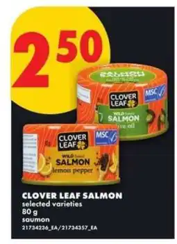 No Frills CLOVER LEAF SALMON offer