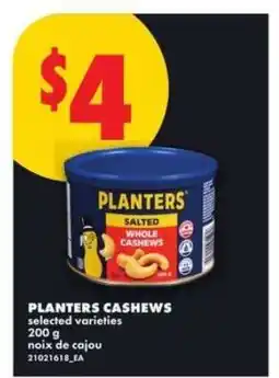 No Frills PLANTERS Cashews offer
