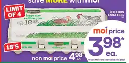 Food Basics Selection Large Eggs 18's offer