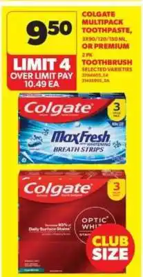 Real Canadian Superstore Colgate Multipack Toothpaste offer