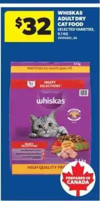 Real Canadian Superstore Whiskas Adult Dry Cat Food offer