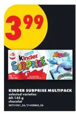 No Frills KINDER SURPRISE MULTIPACK offer