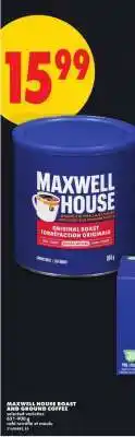 No Frills MAXWELL HOUSE Roast and Ground Coffee offer