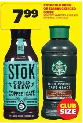 Real Canadian Superstore STOK Cold Brew or Starbucks Iced Coffee offer