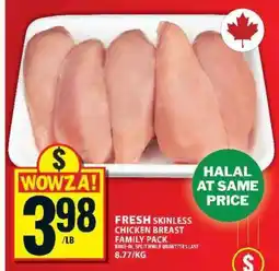 Food Basics FRESH SKINLESS CHICKEN BREAST FAMILY PACK offer