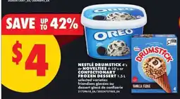 No Frills Nestlé Drumstick 4's or Novelties 4-10's or Confectionary Frozen Dessert 1.5 L offer