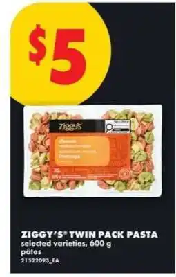 No Frills Ziggy's Twin Pack Pasta offer