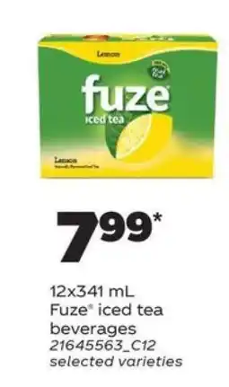 Real Canadian Superstore Fuze Iced Tea Beverages offer