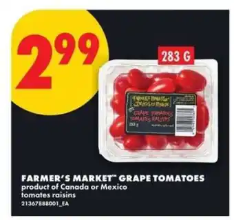 No Frills FARMER'S MARKET GRAPE TOMATOES offer