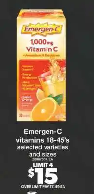 Real Canadian Superstore Emergen-C Vitamin C offer