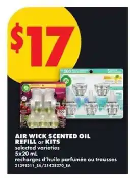No Frills AIR WICK SCENTED OIL REFILL or KITS offer