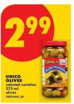 No Frills UNICO OLIVES offer