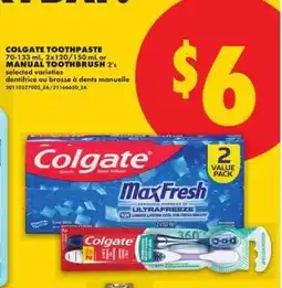No Frills Colgate Toothpaste offer
