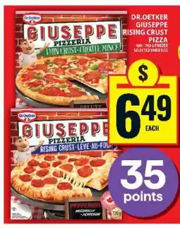 Food Basics DR.OETKER GIUSEPPE RISING CRUST PIZZA offer