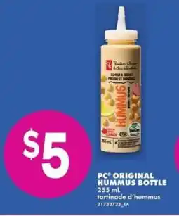 No Frills PC ORIGINAL HUMMUS BOTTLE offer
