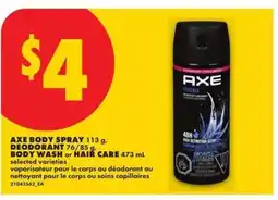 No Frills AXE Body Spray offer