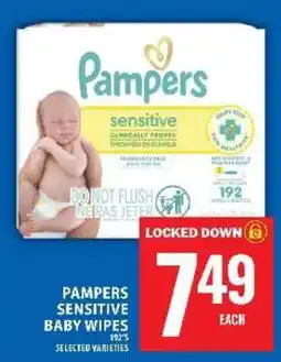 Food Basics Pampers Sensitive Baby Wipes offer