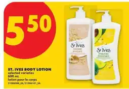 No Frills St. Ives Body Lotion offer