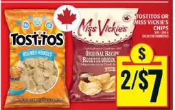 Food Basics Tostitos or Miss Vickie's Chips offer