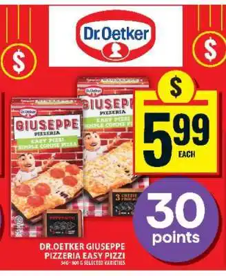 Food Basics Dr. Oetker Giuseppe Pizzeria Easy Pizzi offer