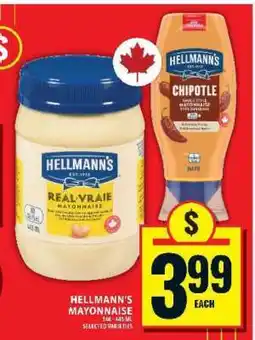 Food Basics Hellmann's Mayonnaise offer
