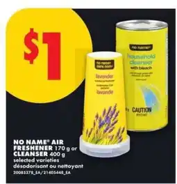 No Frills NO NAME AIR FRESHENER or CLEANSER offer