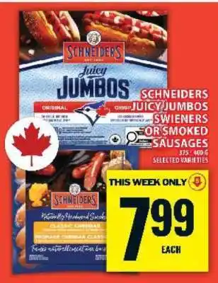 Food Basics Schneiders Juicy Jumbos offer